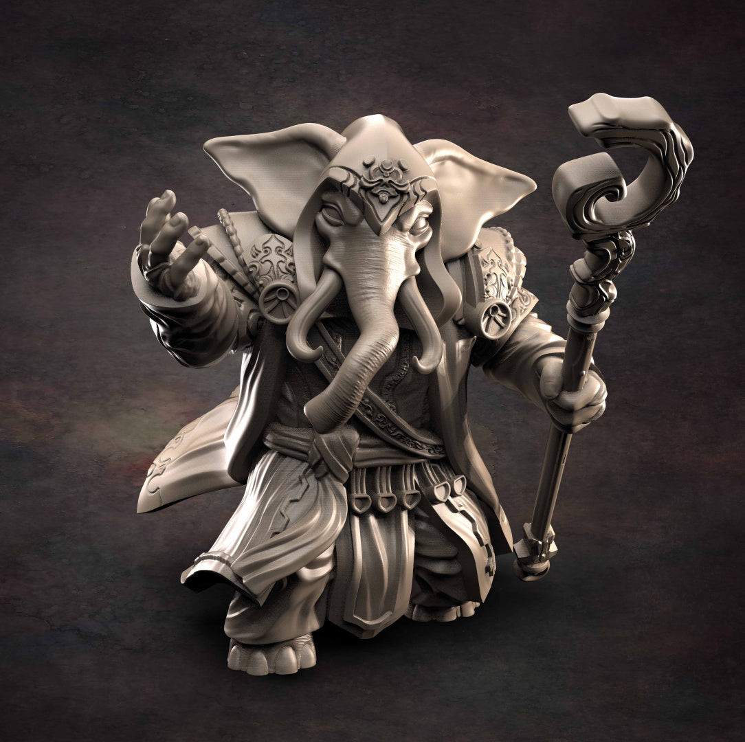 Red Clay Collectibles - Loxodon Wizard 2021 October Release 35mm