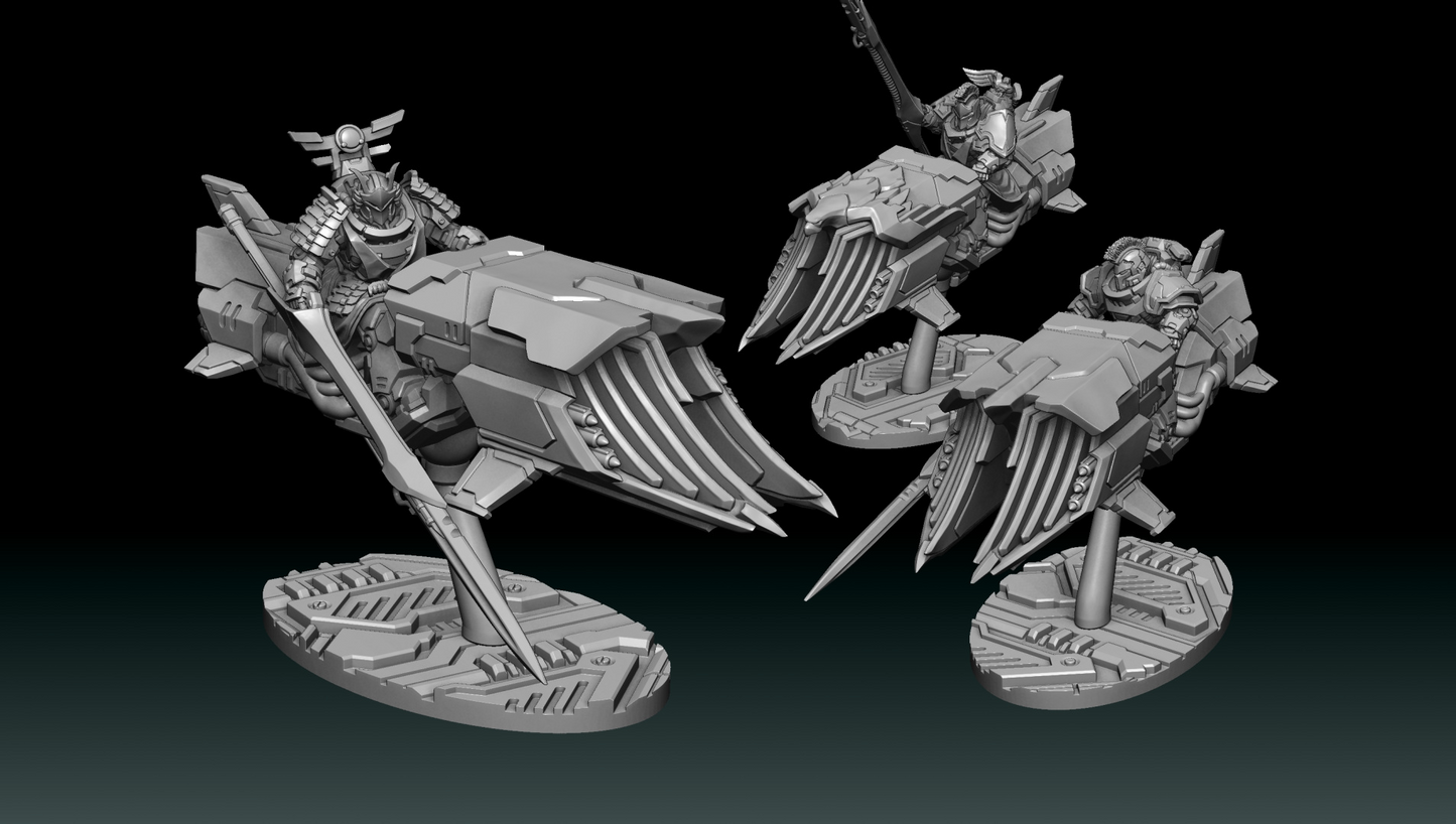 Puppetswar Miniatures - Elite Striker Jetbikers, Adeptus Custodes - 2024 February
