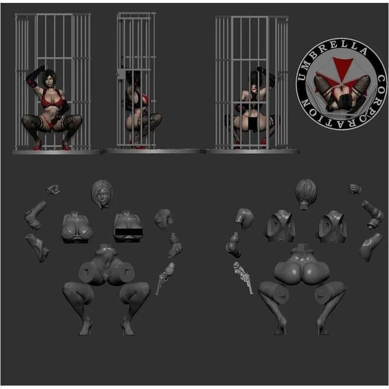 Nation Rodera 3D Studio - Ada Wong and Licker, Resident Evil