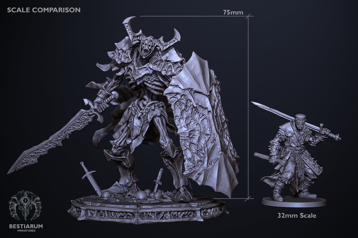Bestiarum miniatures - Undead Knight - 2020 March