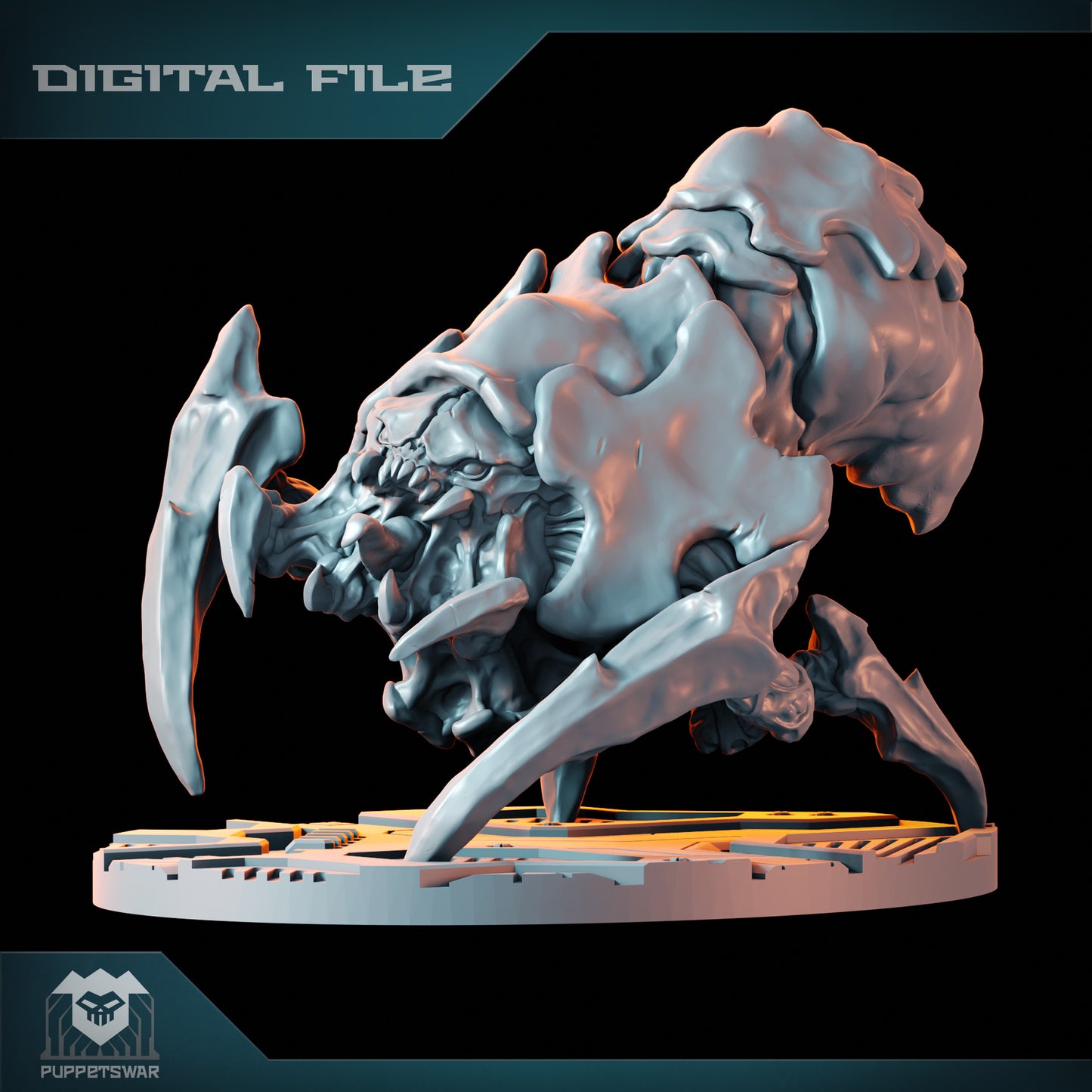 Puppetswar Miniatures - Spider Brain Custom , Tyranids - Warhammer 40K 2023 August