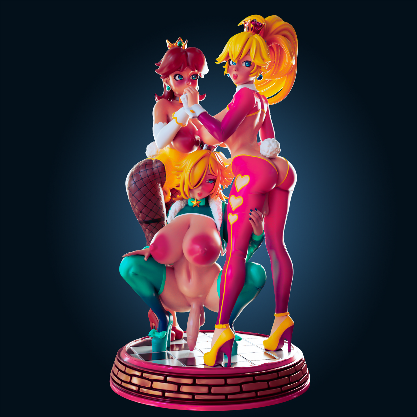 Officer Rhu - Trio Princess, Princess Peach, Princess Daisy and PrincessRosalina
