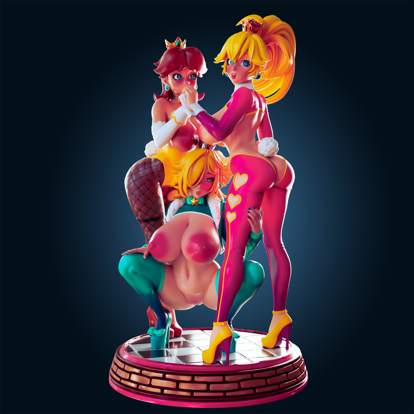 Officer Rhu - Trio Princess, Princess Peach, Princess Daisy and PrincessRosalina