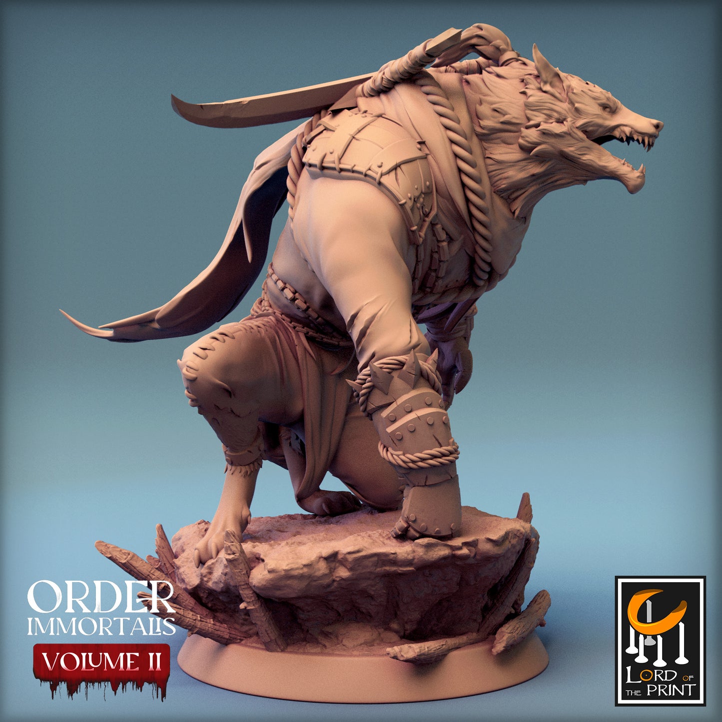 Rescale Miniatures (Lord of the Print) - Werewolf Chief - Order Immortalis Vol 2 2024 February