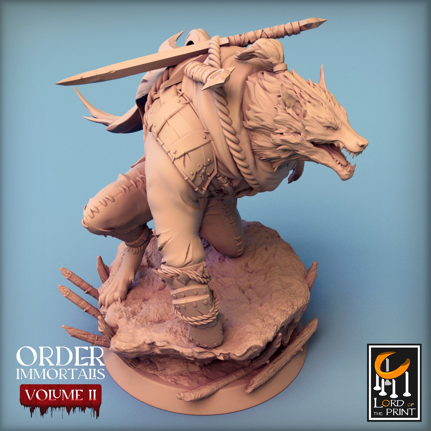 Rescale Miniatures (Lord of the Print) - Werewolf Chief - Order Immortalis Vol 2 2024 February