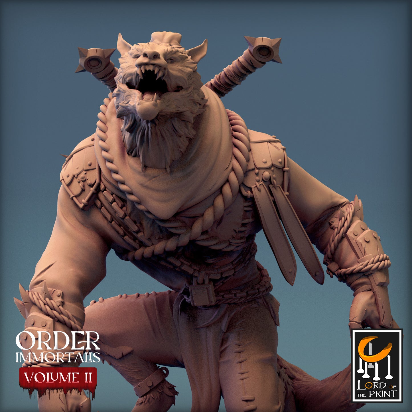 Rescale Miniatures (Lord of the Print) - Werewolf Chief - Order Immortalis Vol 2 2024 February