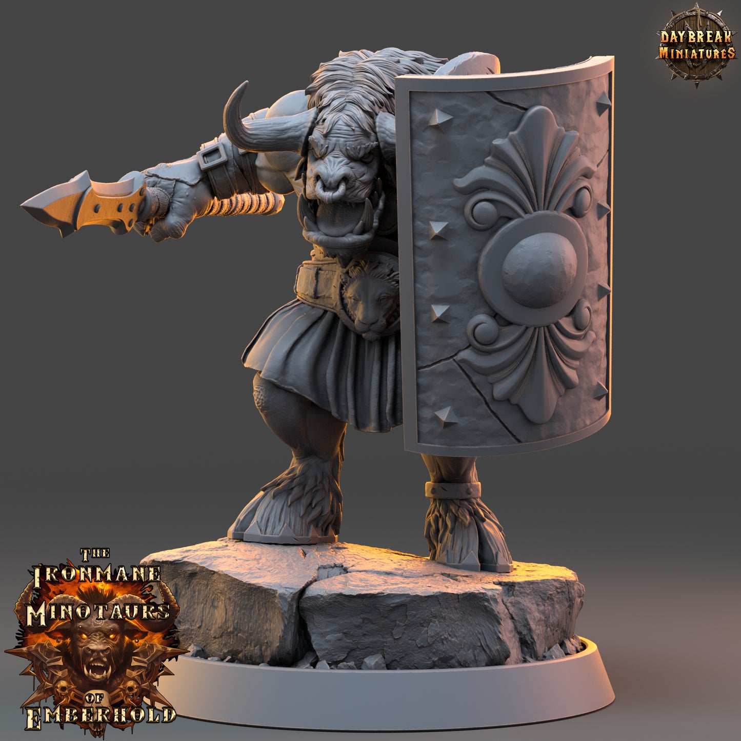 Daybreak Miniatures - The Ironmane Minotaurs of Emberhold 2024 August Release 35mm