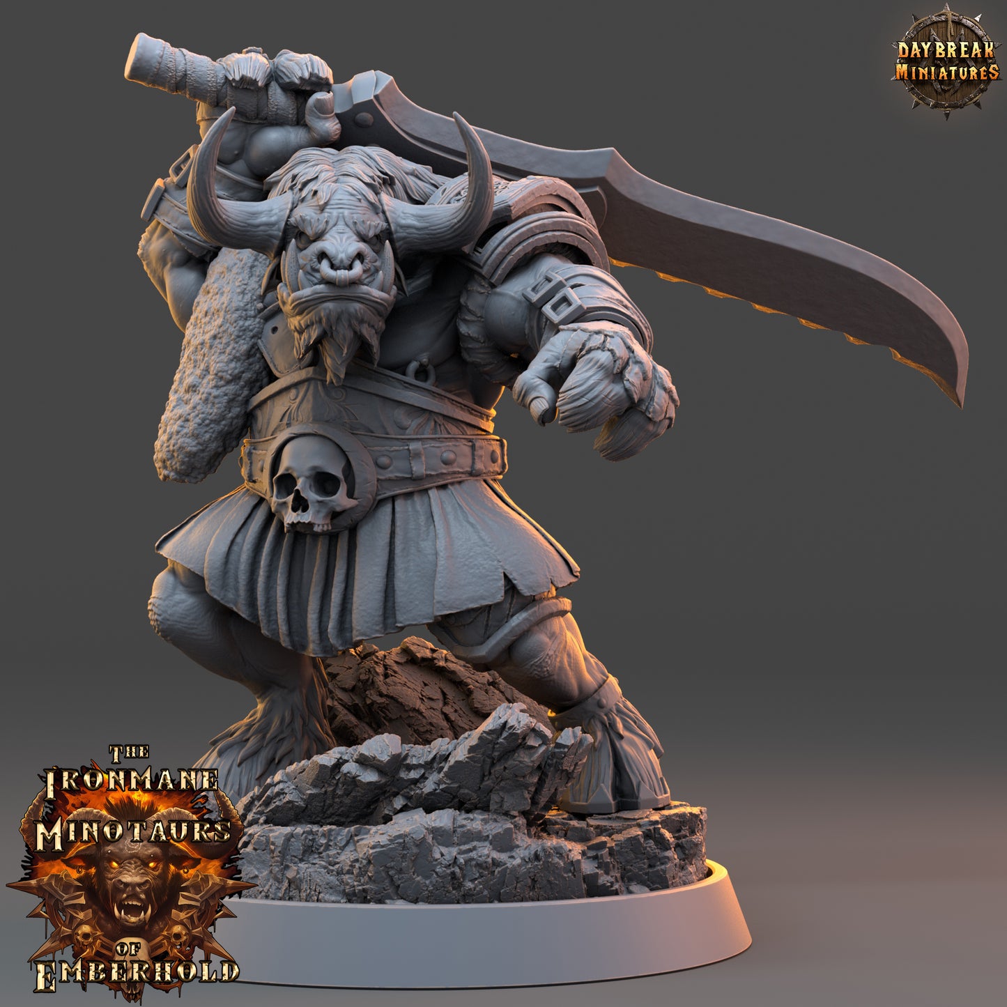 Daybreak Miniatures - The Ironmane Minotaurs of Emberhold 2024 August Release 35mm