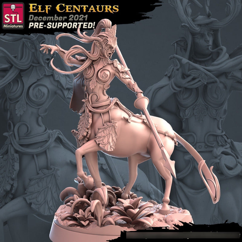 STL Miniatures - Elf Centaurs 2021 December Release 35mm