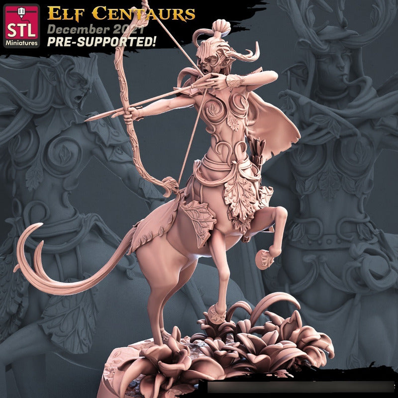 STL Miniatures - Elf Centaurs 2021 December Release 35mm