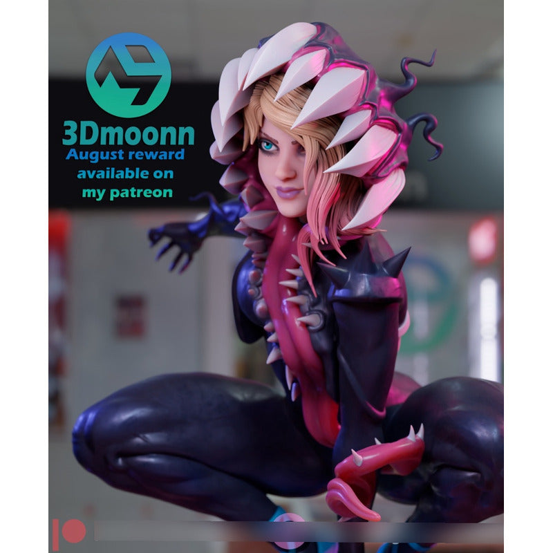 Figura De Colección Gwen Stacy Spiderverse 15cm Impresión 3d