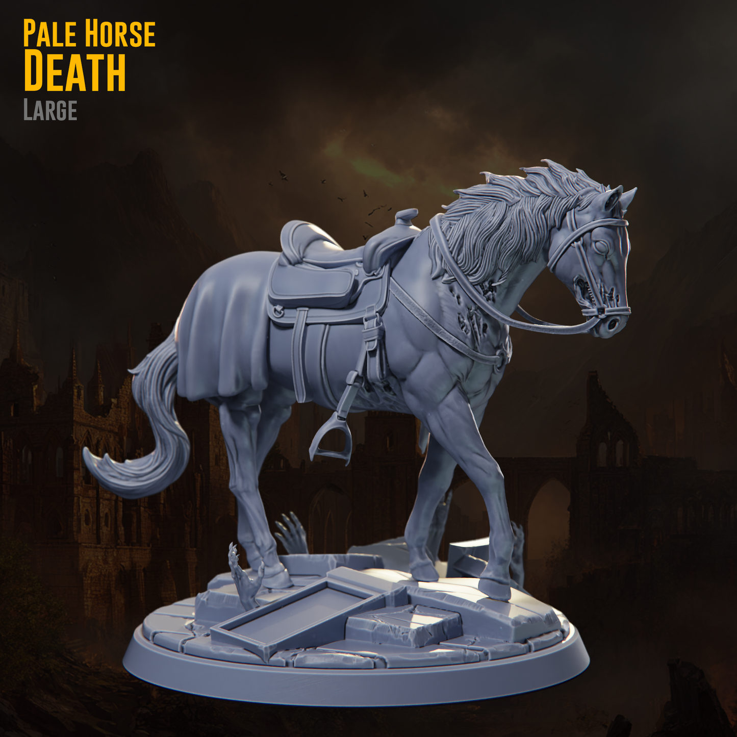 Claymore Miniatures - Pale Horse, Death (No Rider) (Large)  - Riders of Ruin 2025 November