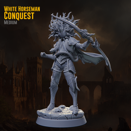 Claymore Miniatures - White Horse of Conquest, Dismounted - Riders of Ruin 2025 November