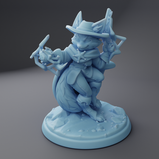 Twin Goddess Miniatures - Lucille The Deputy Foxgirl - Fantasy Western 2023 June