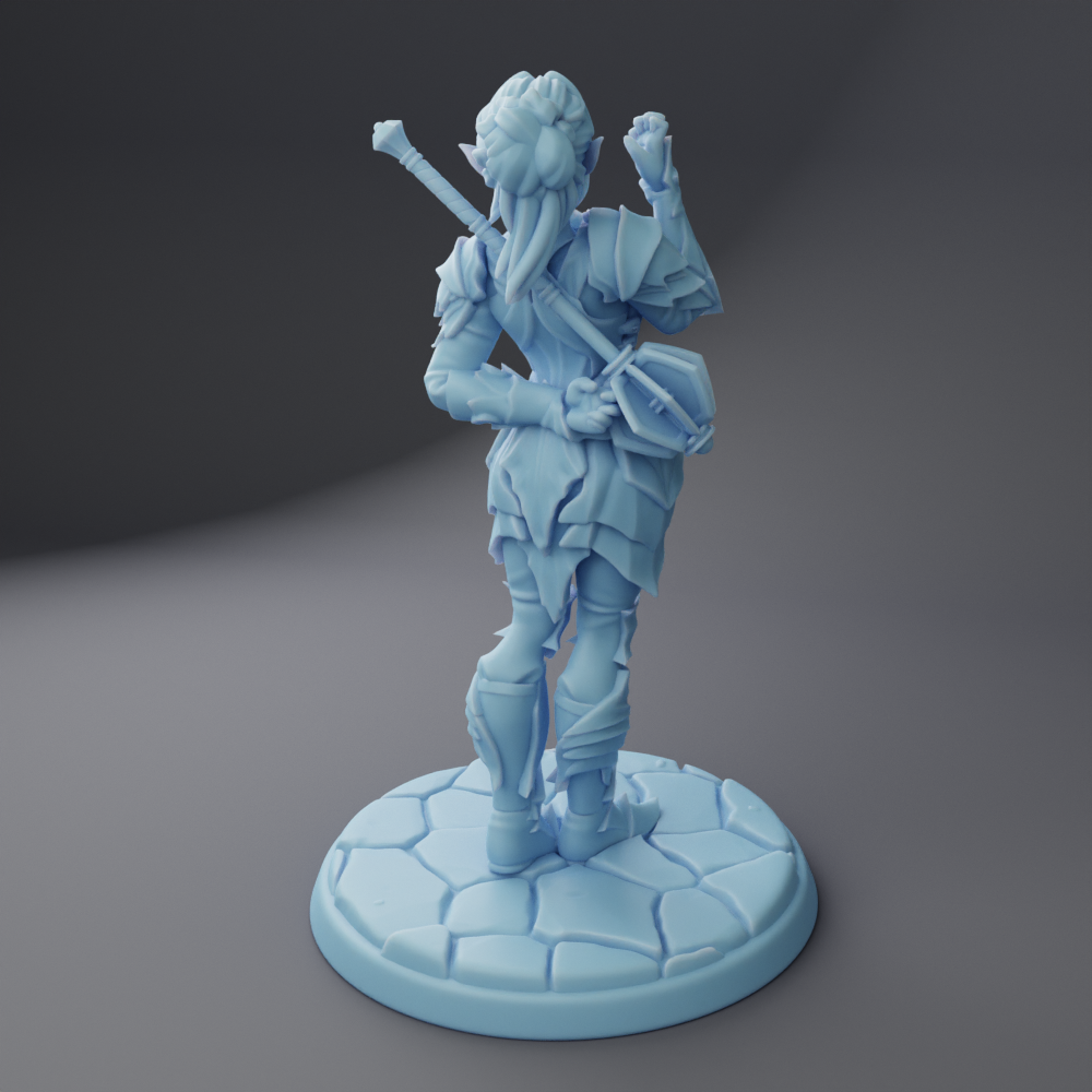 Twin Goddess Miniatures - Mindy the Drow Paladin (Minthara) 35mm / 75mm