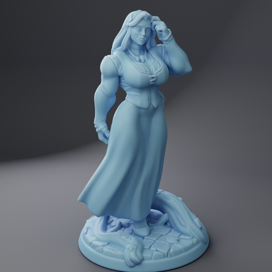 Twin Goddess Miniatures - Fraeya the Orc - Oakenhallow #3 2023 July