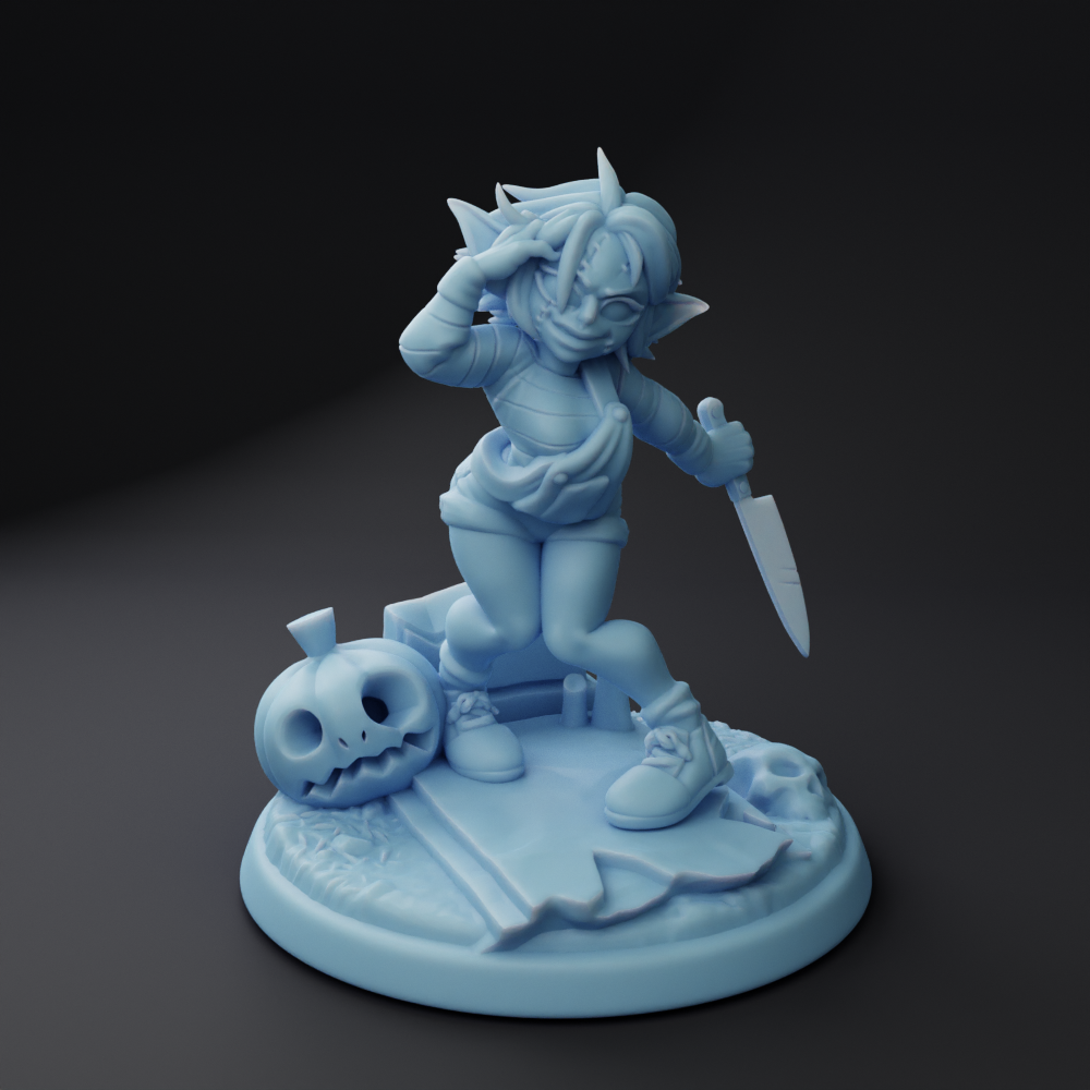 Twin Goddess Miniatures - Chuki the Goblin Doll - Spooky Month 2022 October