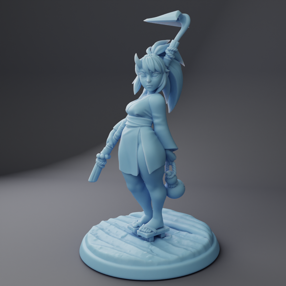 Twin Goddess Miniatures - Kome the Oni farmgirl - 2025 Septmeber