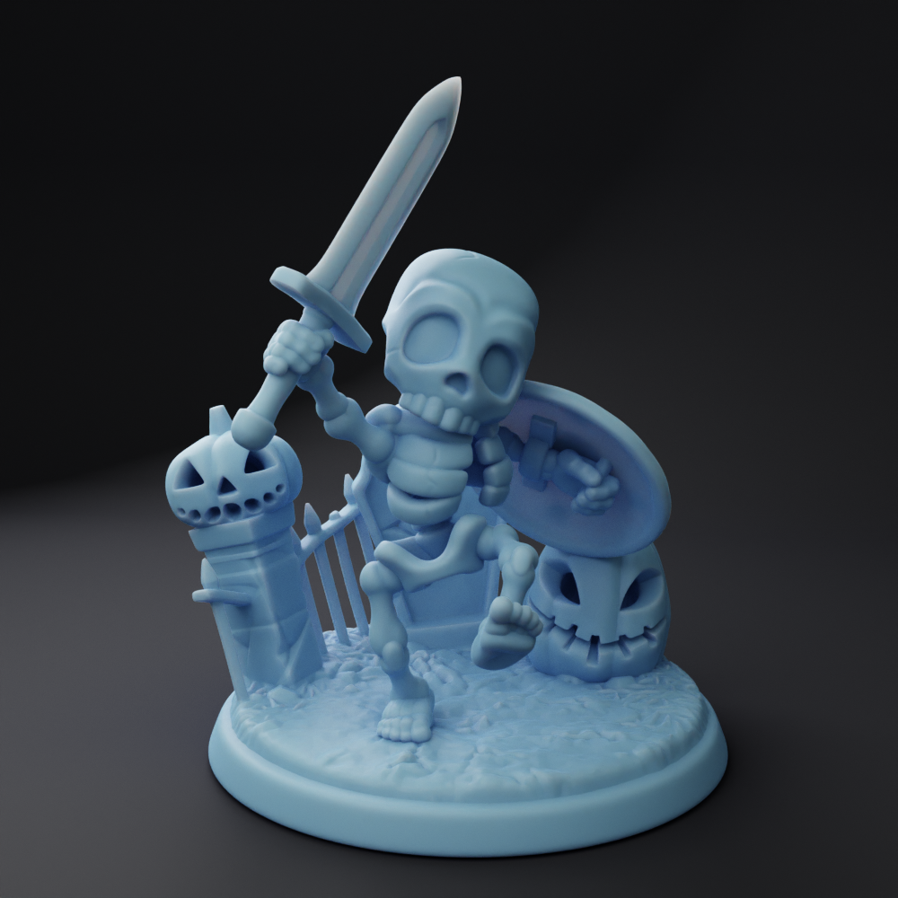 Twin Goddess Miniatures - Gary the Skeleton - Spooky Month 2022 October