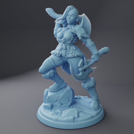 Twin Goddess Miniatures - Orc Barbarian - Modern and Ancient Fantasy 2024 September Release 35mm