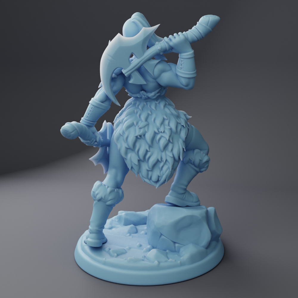 Twin Goddess Miniatures - Orc Barbarian - Modern and Ancient Fantasy 2024 September Release 35mm