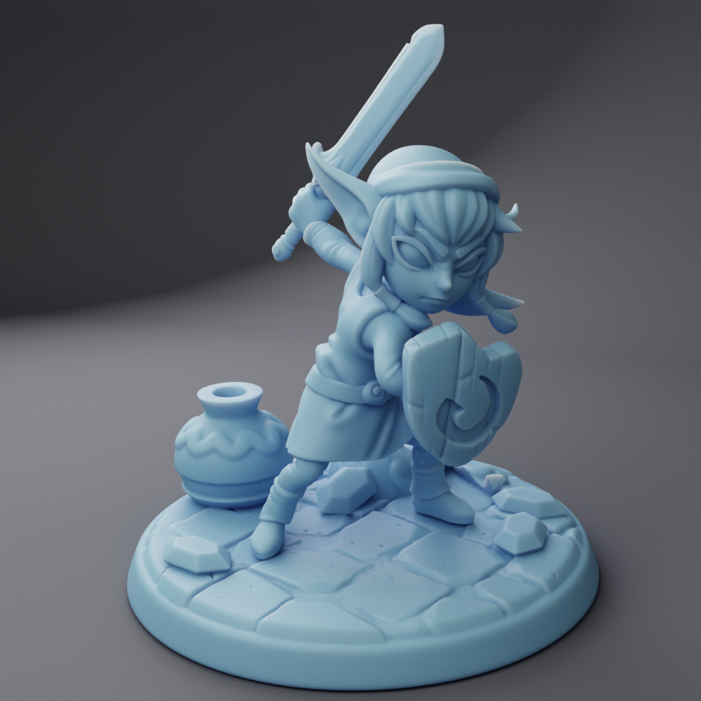 Twin Goddess Miniatures - Plink / Plinkle - Goblin Adventurer - Hero Tier May 2024