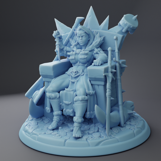 Twin Goddess Miniatures - Orc Queen Throne - Fantasy Queens 2023 March