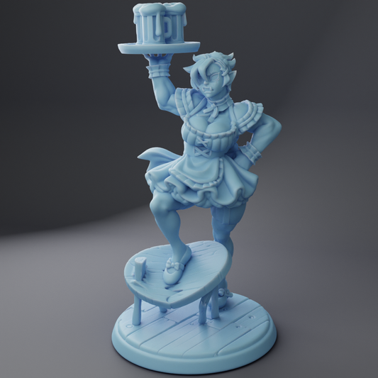 Twin Goddess Miniatures - Tavern Maid Orc - 2023 December