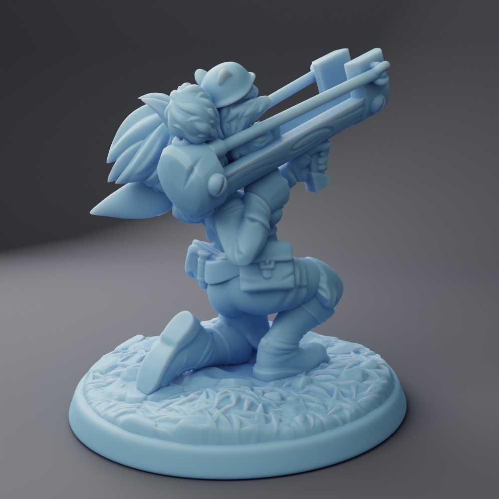 Twin Goddess Miniatures - Hero Tier - Squirrel Launcher Goblin 35mm / 75mm