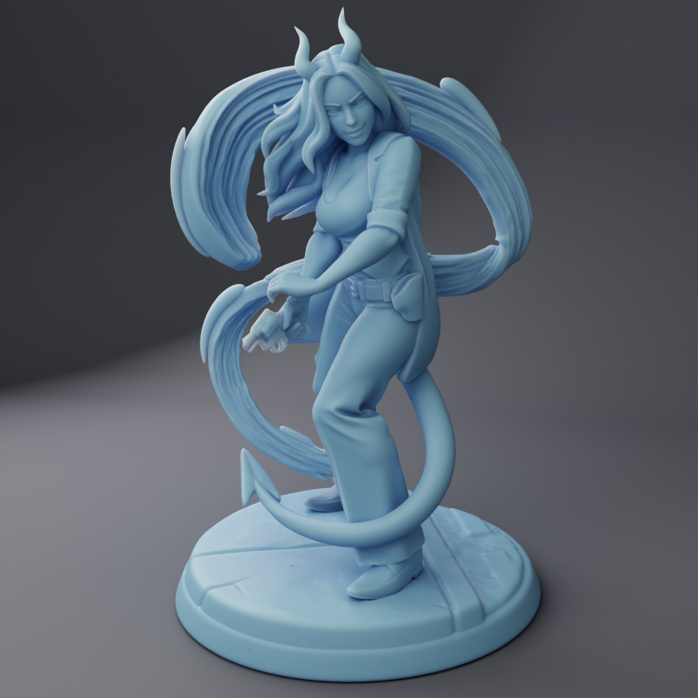 Twin Goddess Miniatures - Tiefling Succubus - Fantasy Crime Drama 2024 October Release 35mm