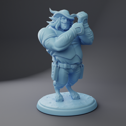 Twin Goddess Miniatures - Satyr the Cowboy Biker - Fantasy Western 2023 June