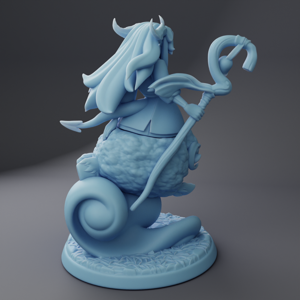 Twin Goddess Miniatures - Tielfling Shepard - Modern and Ancient Fantasy 2024 September Release 35mm