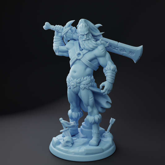 Twin Goddess Miniatures - Thornan the Barbarian - Oaken Hollow Heroes 2022 September