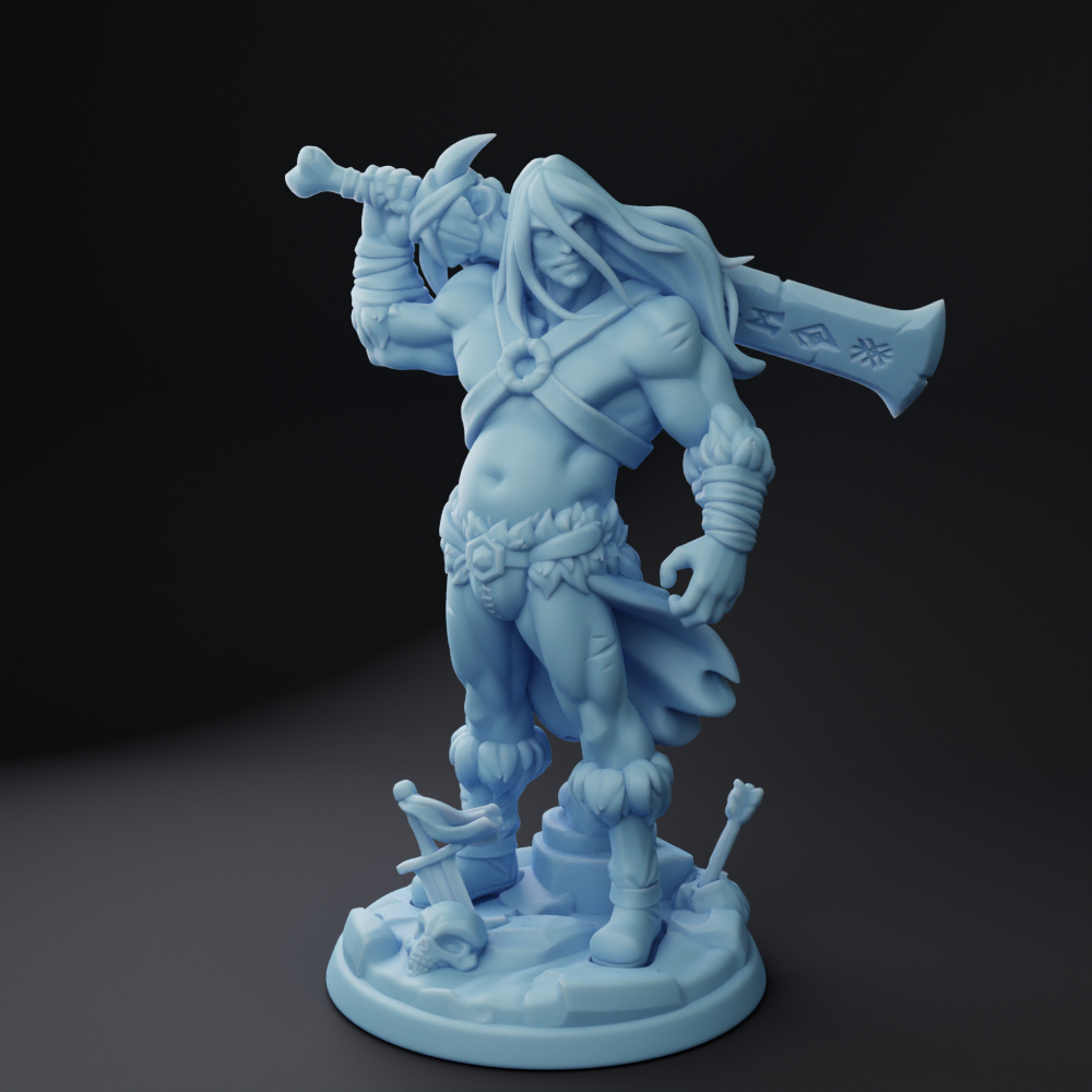 Twin Goddess Miniatures - Thornan the Barbarian - Oaken Hollow Heroes 2022 September