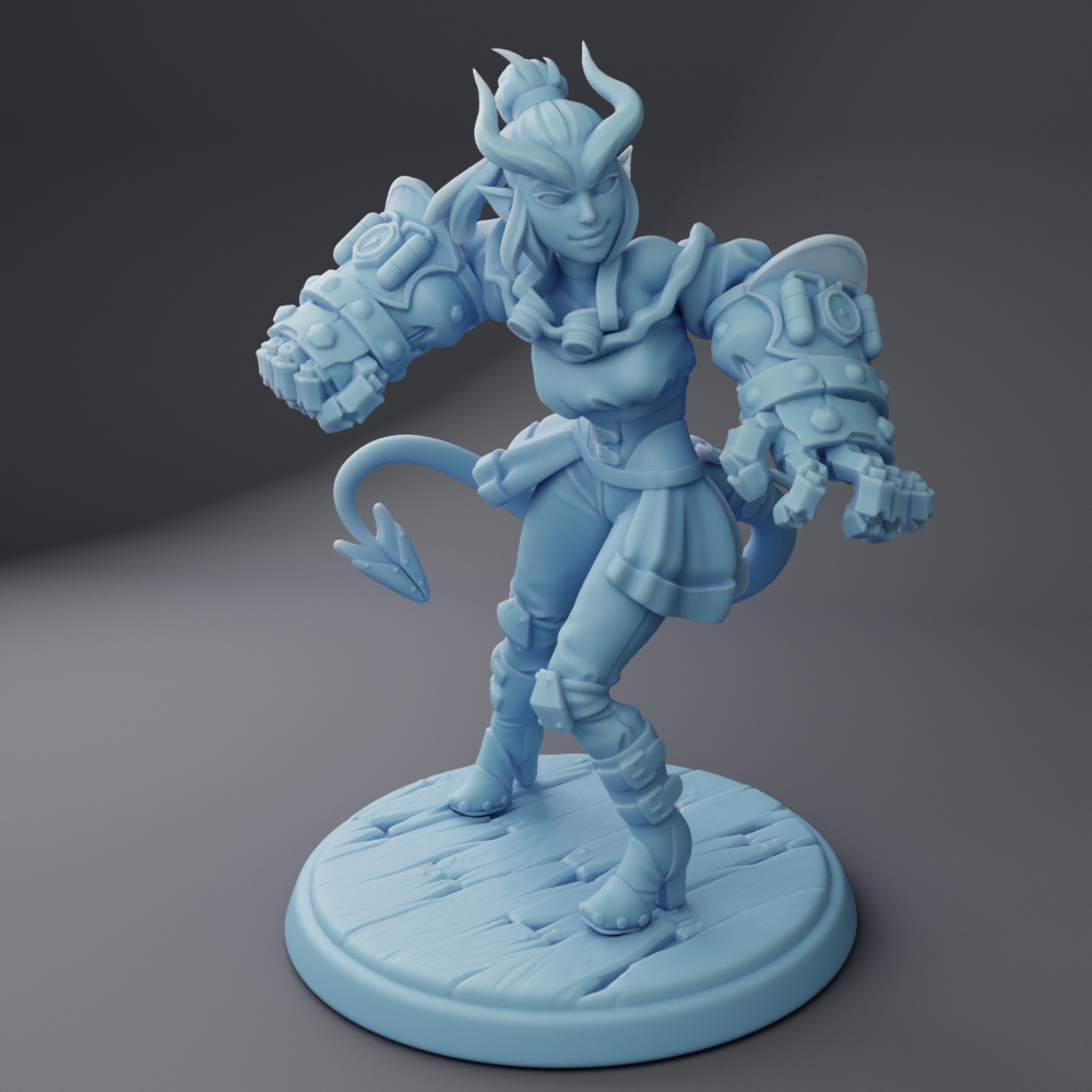 Twin Goddess Miniatures - Punch, The Tiefling - Reforged August 2024