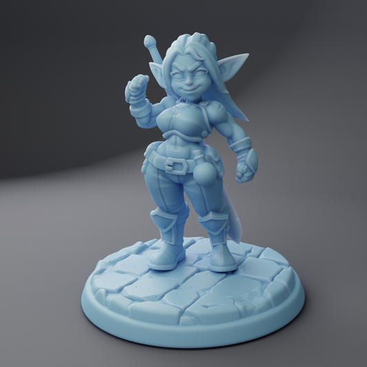 Twin Goddess Miniatures - Blix the Goblin Fighter - Oakenhallow #3 2023 July