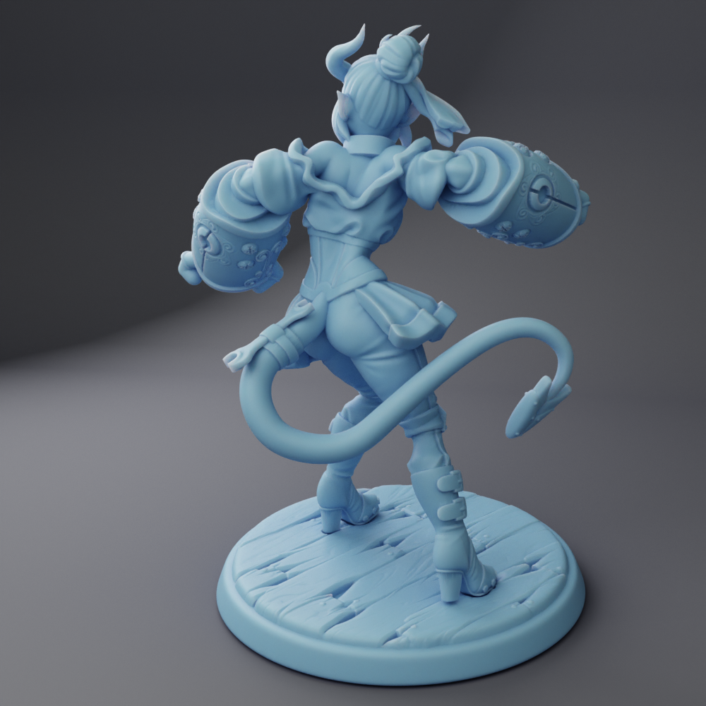 Twin Goddess Miniatures - Punch, The Tiefling - Reforged August 2024