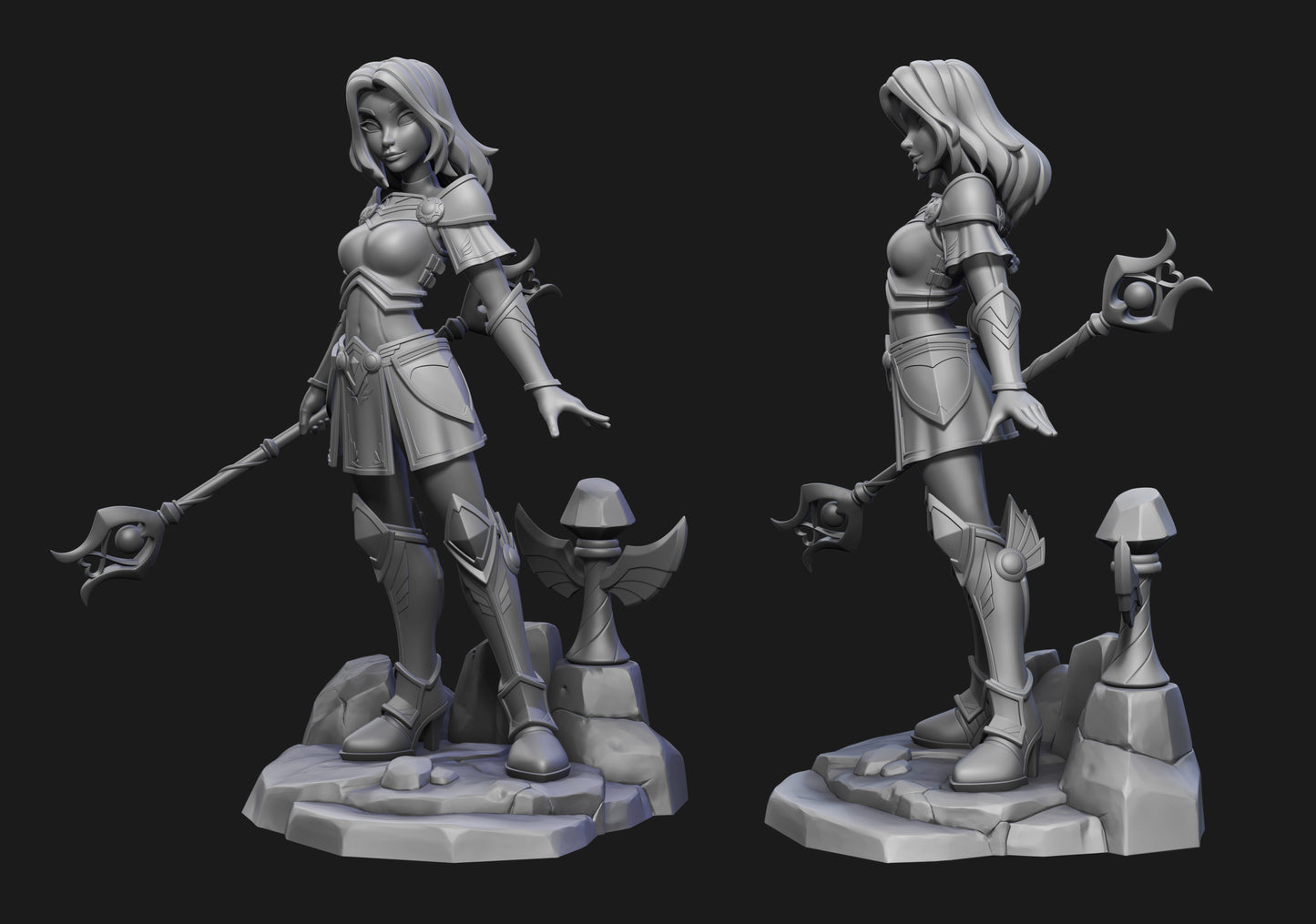 Skyler 3D Studio - Lux League Of Legends Lol 18cm / 9cm