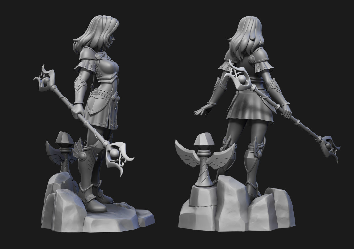 Skyler 3D Studio - Lux League Of Legends Lol 18cm / 9cm