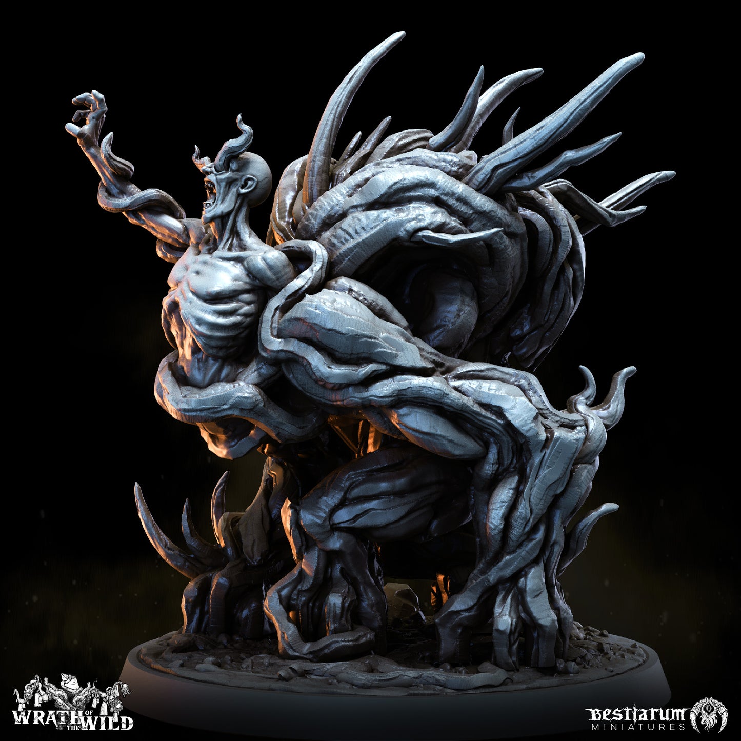 Bestiarum miniatures -  Roothost Treants  (Large) - Wrath of the Wild II - 2024 December