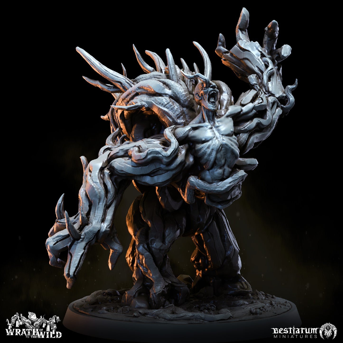 Bestiarum miniatures -  Roothost Treants  (Large) - Wrath of the Wild II - 2024 December