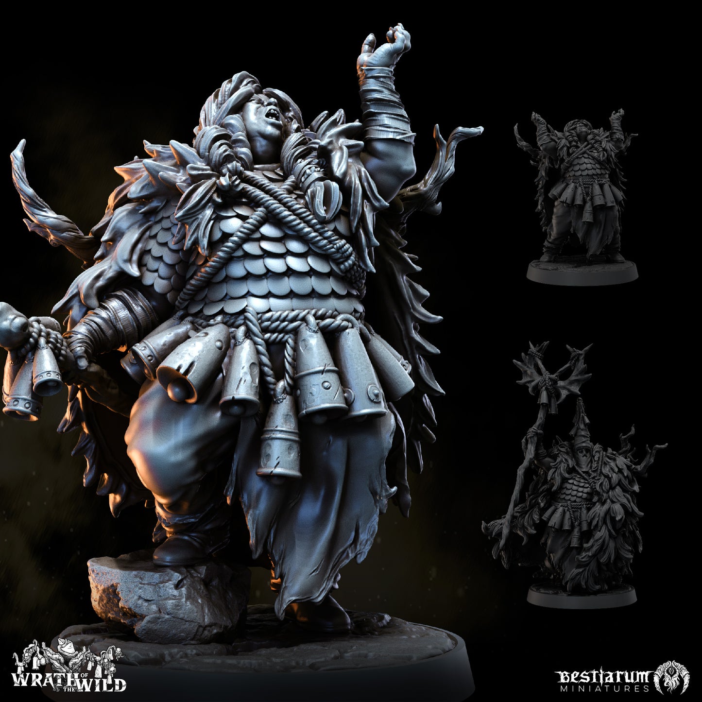 Bestiarum miniatures - Druid Triune - Wrath of the Wild II - 2024 December