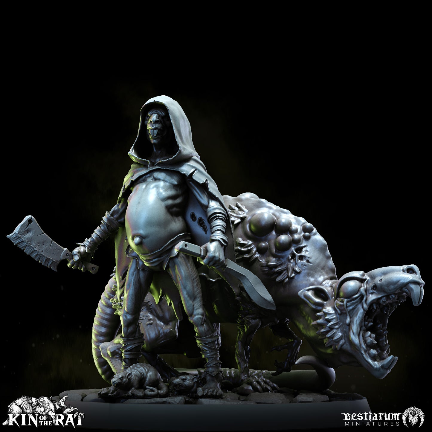 Bestiarum miniatures - Ratkin Foundlings & Giant Plague Rats - Kin of the Rat - 2024 December