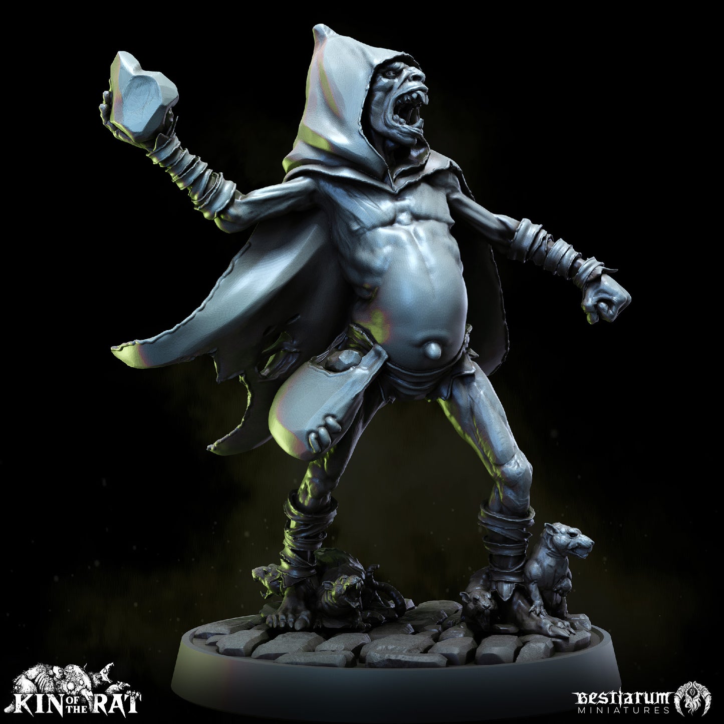 Bestiarum miniatures - Ratkin Foundlings & Giant Plague Rats - Kin of the Rat - 2024 December