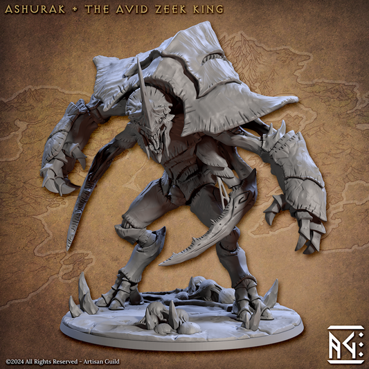 Artisan Guild - Ashurak the Avid Zeek King (Gargantuan) - Blacktongue Assassins 2024 January