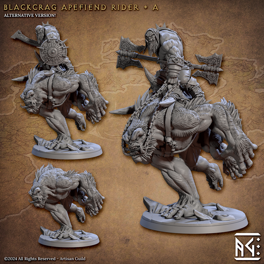 Artisan Guild - Blackcrag Apefiend Rider A - Blackcrag Orcs 2024 July