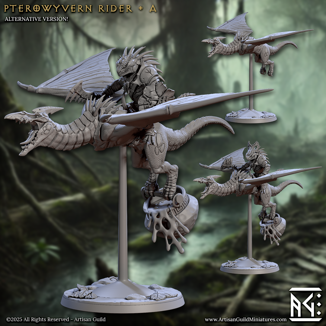 Artisan Guild - Pterowyvern Rider A - Lizardmen of Falgor Swamp 2025 June