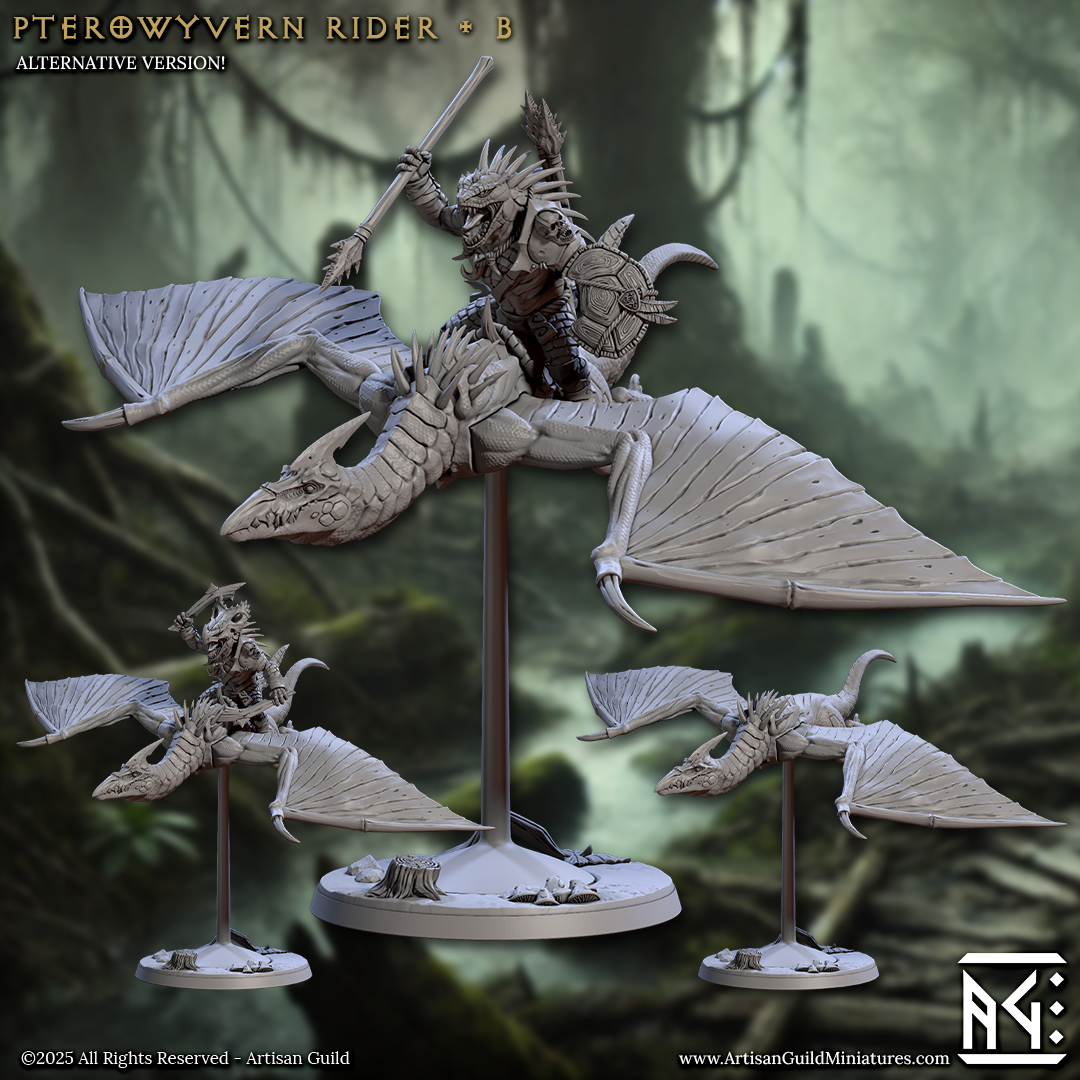 Artisan Guild - Pterowyvern Rider B - Lizardmen of Falgor Swamp 2025 June