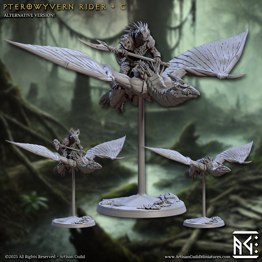Artisan Guild - Pterowyvern Rider C - Lizardmen of Falgor Swamp 2025 J ...