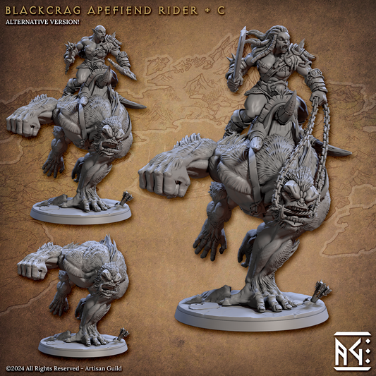 Artisan Guild - Blackcrag Apefiend Rider C - Blackcrag Orcs 2024 July